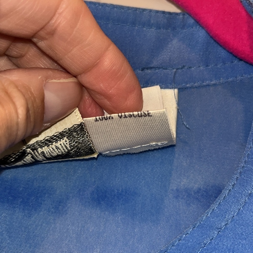 Rickie Freeman  Teri Jon Neiman Marcus long button down blue cover/shirtdress 14 - Picture 6 of 13